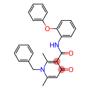 N-(2-Phenoxyphenyl)-1-benzyl-2,6-dimethyl-4-oxo-1,4-dihydro-3-pyridinecarboxamide