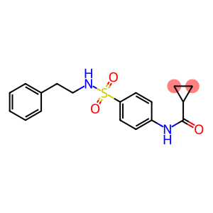 N-{4-[(phenethylamino)sulfonyl]phenyl}cyclopropanecarboxamide