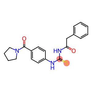 N-(2-phenylacetyl)-N'-[4-(1-pyrrolidinylcarbonyl)phenyl]thiourea