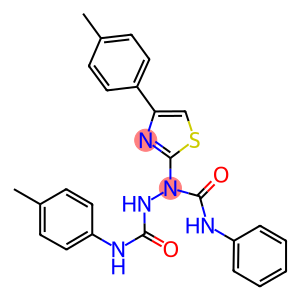 N~1~-PHENYL-1-[4-(4-METHYLPHENYL)-1,3-THIAZOL-2-YL]-N~2~-(4-METHYLPHENYL)-1,2-HYDRAZINEDICARBOXAMIDE