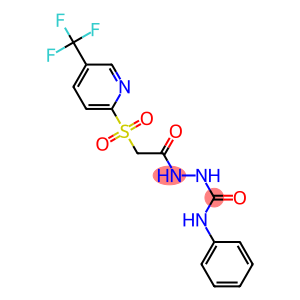 N1-phenyl-2-(2-{[5-(trifluoromethyl)-2-pyridyl]sulfonyl}acetyl)hydrazine-1-carboxamide