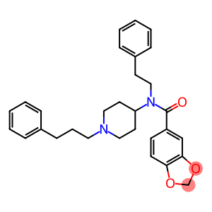 N-(2-PHENYLETHYL)-N-[1-(3-PHENYLPROPYL)PIPERIDIN-4-YL]-1,3-BENZODIOXOLE-5-CARBOXAMIDE