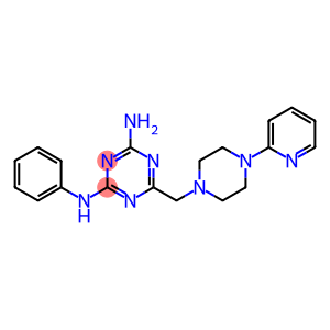 N-PHENYL-6-[(4-PYRIDIN-2-YLPIPERAZIN-1-YL)METHYL]-1,3,5-TRIAZINE-2,4-DIAMINE