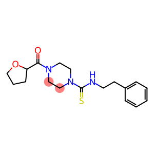 N-(2-phenylethyl)-4-(tetrahydro-2-furanylcarbonyl)-1-piperazinecarbothioamide