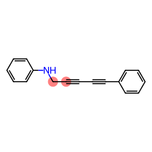 N-phenyl-N-(5-phenyl-2,4-pentadiynyl)amine