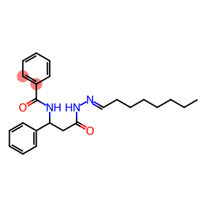 N-[3-(2-octylidenehydrazino)-3-oxo-1-phenylpropyl]benzamide