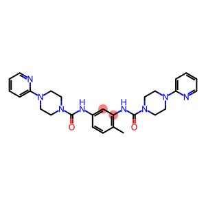 N,N'-(4-METHYL-1,3-PHENYLENE)BIS(4-(2-PYRIDINYL)-1-PIPERAZINECARBOXAMIDE),1X1ML