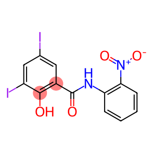 N-[2-Nitrophenyl]-2-hydroxy-3,5-diiodobenzamide