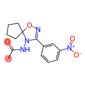 N-[3-(3-Nitrophenyl)spiro[1,2,4-oxadiazole-5(4H),1'-cyclopentan]-4-yl]acetamide