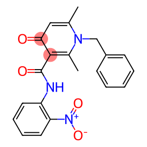 N-(2-Nitrophenyl)-1-benzyl-2,6-dimethyl-4-oxo-1,4-dihydro-3-pyridinecarboxamide