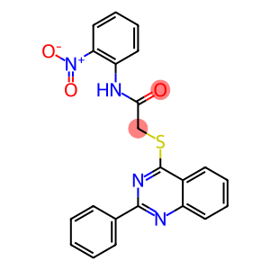 N-{2-nitrophenyl}-2-[(2-phenylquinazolin-4-yl)sulfanyl]acetamide