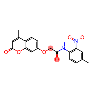 N-{2-nitro-4-methylphenyl}-2-[(4-methyl-2-oxo-2H-chromen-7-yl)oxy]acetamide