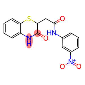 N-{3-nitrophenyl}-2-(3-oxo-3,4-dihydro-2H-1,4-benzothiazin-2-yl)acetamide