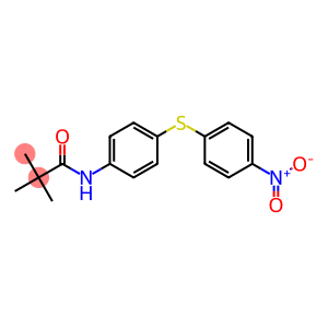 N-[4-({4-nitrophenyl}sulfanyl)phenyl]-2,2-dimethylpropanamide