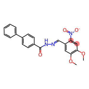 N'-{2-nitro-4,5-dimethoxybenzylidene}[1,1'-biphenyl]-4-carbohydrazide