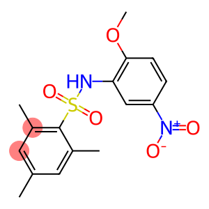 N-{5-nitro-2-methoxyphenyl}-2,4,6-trimethylbenzenesulfonamide