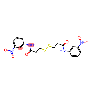 N1-(3-NITROPHENYL)-3-([3-(3-NITROANILINO)-3-OXOPROPYL]DITHIO)PROPANAMIDE