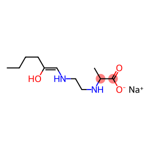 2-[N-[2-[N-(2-Hydroxy-1-hexenyl)amino]ethyl]amino]propionic acid sodium salt