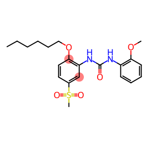 N-[2-(N-HEXYLOXY)-5-(METHYLSULPHONYL)PHENYL]-N'-(2-METHOXYPHENYL)UREA