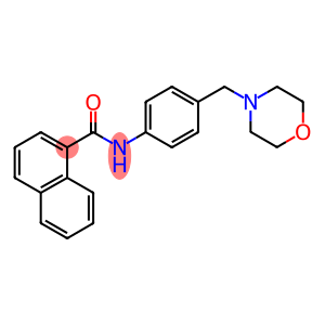 N-[4-(4-morpholinylmethyl)phenyl]-1-naphthamide