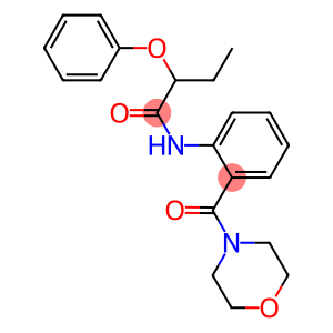 N-[2-(4-morpholinylcarbonyl)phenyl]-2-phenoxybutanamide