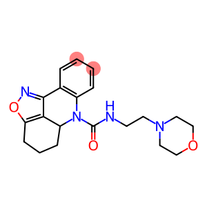 N-(2-Morpholinoethyl)-4,5,5a,6-tetrahydro-3H-isoxazolo[5,4,3-kl]acridine-6-carboxamide