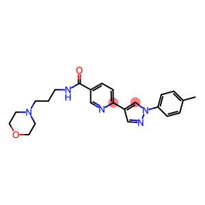 N-(3-MORPHOLIN-4-YL-PROPYL)-6-(1-P-TOLYL-1H-PYRAZOL-4-YL)-NICOTINAMIDE