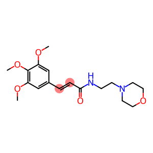 N-[2-(4-morpholinyl)ethyl]-3-(3,4,5-trimethoxyphenyl)acrylamide