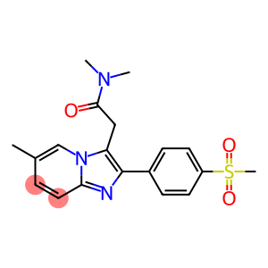 N,N-Dimethyl-2-[4-(methylsulfonyl)phenyl]-6-methylimidazo[1,2-a]pyridine-3-acetamide