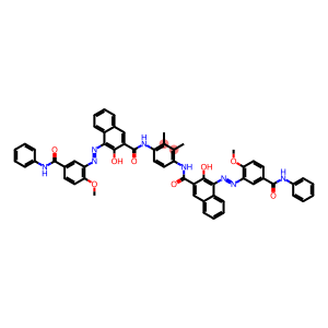 1,4-Bis[1-[2-methoxy-5-(phenylcarbamoyl)phenylazo]-2-hydroxy-3-naphthoylamino]-2,3-dimethylbenzene