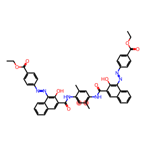 N,N'-(2,5-Dimethyl-1,4-phenylene)bis[4-[[4-(ethoxycarbonyl)phenyl]azo]-3-hydroxy-2-naphthalenecarboxamide]