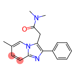 N,N-Dimethyl-2-(phenyl)-6-methylimidazo[1,2-a]pyridine-3-acetamide