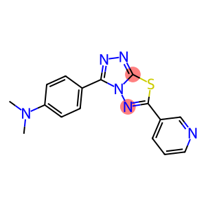 N,N-dimethyl-N-{4-[6-(3-pyridinyl)[1,2,4]triazolo[3,4-b][1,3,4]thiadiazol-3-yl]phenyl}amine