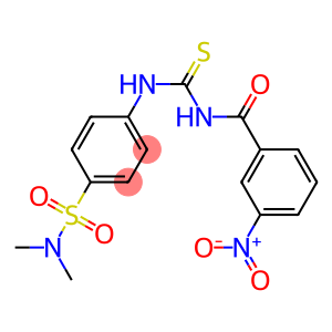 N,N-dimethyl-4-({[(3-nitrobenzoyl)amino]carbothioyl}amino)benzenesulfonamide