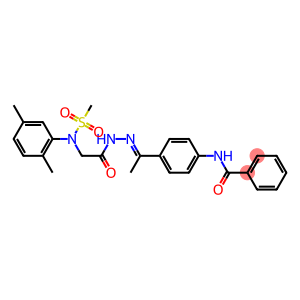 N-[4-(N-{[2,5-dimethyl(methylsulfonyl)anilino]acetyl}ethanehydrazonoyl)phenyl]benzamide