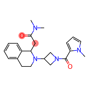 N,N-DIMETHYL-2-(2-(1-[(1-METHYL-1H-PYRROL-2-YL)CARBONYL]AZETIDIN-3-YL)-1,2,3,4-TETRAHYDROISOQUINOLIN-1-YL)ACETAMIDE