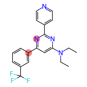 N,N-DIETHYL-2-PYRIDIN-4-YL-6-[3-(TRIFLUOROMETHYL)PHENYL]PYRIMIDIN-4-AMINE