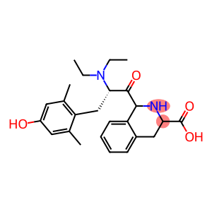 N,N-diethyl-2',6'-dimethyltyrosyl-1,2,3,4-tetrahydroisoquinoline-3-carboxylic acid