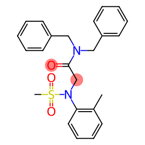 N,N-dibenzyl-2-[2-methyl(methylsulfonyl)anilino]acetamide