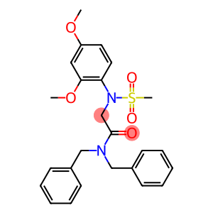 N,N-dibenzyl-2-[2,4-dimethoxy(methylsulfonyl)anilino]acetamide