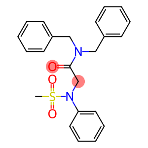 N,N-dibenzyl-2-[(methylsulfonyl)anilino]acetamide