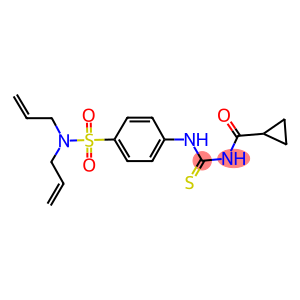 N,N-diallyl-4-({[(cyclopropylcarbonyl)amino]carbothioyl}amino)benzenesulfonamide