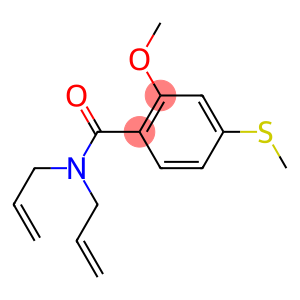 N,N-diallyl-2-methoxy-4-(methylsulfanyl)benzamide