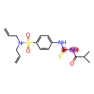 N,N-diallyl-4-{[(isobutyrylamino)carbothioyl]amino}benzenesulfonamide