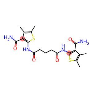 N~1~,N~5~-bis[3-(aminocarbonyl)-4,5-dimethyl-2-thienyl]pentanediamide