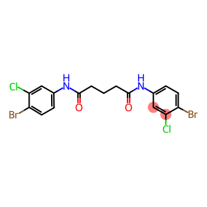 N~1~,N~5~-bis(4-bromo-3-chlorophenyl)pentanediamide