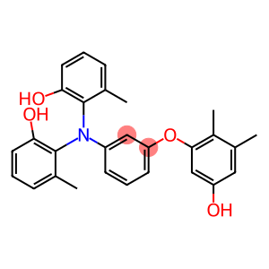 N,N-Bis(2-hydroxy-6-methylphenyl)-3-(5-hydroxy-2,3-dimethylphenoxy)benzenamine