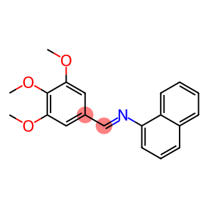 N-(1-naphthyl)-N-[(E)-(3,4,5-trimethoxyphenyl)methylidene]amine