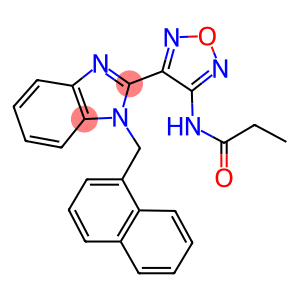 N-{4-[1-(1-NAPHTHYLMETHYL)-1H-BENZIMIDAZOL-2-YL]-1,2,5-OXADIAZOL-3-YL}PROPANAMIDE