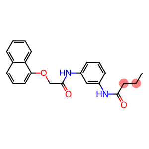 N-(3-{[2-(1-naphthyloxy)acetyl]amino}phenyl)butanamide